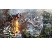 Fire Breathing Dragon And Water Dragon - Jigsaw Puzzles For Adults 1000-Piece Diy Puzzle Kids Wooden Toys