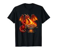 Fire Breathing Dragon Barbecue Grill Master T-Shirt