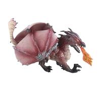 Fire Breathing Dragon Toys Realistic Handmade Dragon Model Toy with Lifelike Simulation for Kids Boys Girls Home Decoration Plastic Material 21x16x14cm