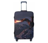 Fire Breathing Dragon Twilight Travel Luggage Covers - Elasticity Suitcase Covers Protector for Luggage 18-32 Inch