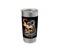 Fire Breathing Dragon with Skull Stainless Steel Insulated Tumbler