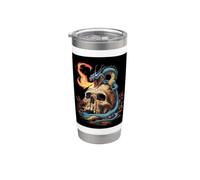 Fire Breathing Dragon with Skull Stainless Steel Insulated Tumbler