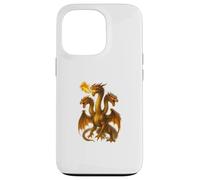Fire Breathing Hydra Dragon Art Three Long Neck Monsters Case for iPhone 13 Pro