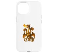 Fire Breathing Hydra Dragon Art Three Long Neck Monsters Case for iPhone 15