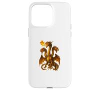Fire Breathing Hydra Dragon Art Three Long Neck Monsters Case for iPhone 15 Pro Max