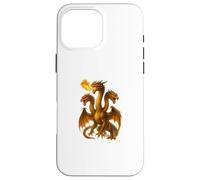 Fire Breathing Hydra Dragon Art Three Long Neck Monsters Case for iPhone 16 Pro Max