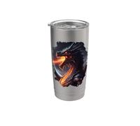 Fire Breathing Invincible Dragon Stainless Steel Insulated Tumbler