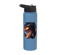 Fire Breathing Invincible Dragon Stainless Steel Insulated Water Bottle