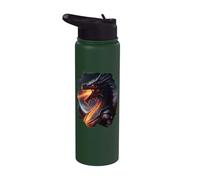 Fire Breathing Invincible Dragon Stainless Steel Insulated Water Bottle