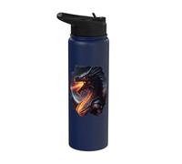 Fire Breathing Invincible Dragon Stainless Steel Insulated Water Bottle