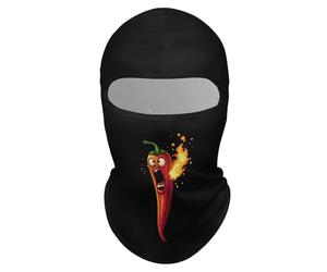 Fire Breathing Red Hot Roasted Chili Pepper Breathable Balaclava Sun Protection Full Face Mask Cycling Sunscreen Headcover Cap Windproof Sports Headwear