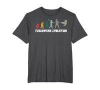 Fire Brigade Evolution Firefighter Evolution T-Shirt, Men's Big and Tall, Dark Heather Grey, 2X Tall
