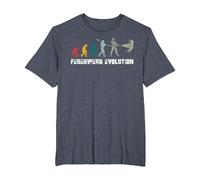 Fire Brigade Evolution Firefighter Evolution T-Shirt, Men's Big and Tall, Heather Blue, 5X Tall