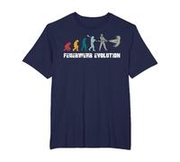 Fire Brigade Evolution Firefighter Evolution T-Shirt, Men's Big and Tall, Navy Blue, 2X Tall