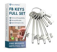 Fire Brigade Key Set of 8, FB1 FB2 FB4 FB5 FB11 FB14