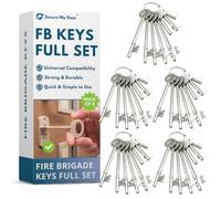Fire Brigade Key Set of 8 FB1 FB2 FB4 FB5 FB11 FB14 Zinc Alloy (5)