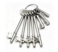 Fire Brigade Keys 8Pcs Set - FB1 FB2 FB4 FB11 FB14 w/Drop for Fire Doors