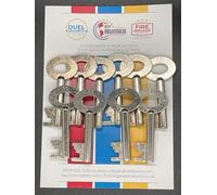 Fire Brigade Products FB11 Fire Brigade Genuine Large Silver Padlock Key Pack of 10