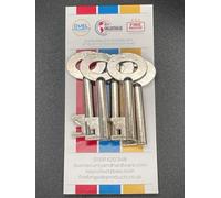 Fire Brigade Products FB11 Fire Brigade Genuine Large Silver Padlock Key Pack of 5