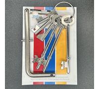 Fire Brigade Products SET6 Genuine Set of 6 Fire Brigade Keys with DK1NP Standard Drop Key Pack of 1