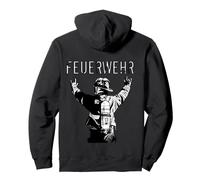 Fire Brigade Rescue Erase Mountains Protect Back Print Pullover Hoodie