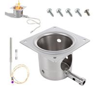 Fire Burn Pot and Hot Rod Ignitor Kit Compatible with Traeger and Pit Boss Pellet Grill Smoker, Fire Burner Pot Replacement Parts with Screws and Fuse