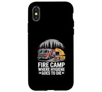 Fire Camp Where Hygiene Dies Wildland Firefighter Case for iPhone X/XS