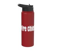 Fire Chief Fire Department Chief Fire Service Chief Stainless Steel Insulated Water Bottle