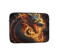 Fire Chinese Dragon Laptop Sleeve for Women Men, 13 Inch Waterproof Laptop Bag Lightweight Notebook Computer Cover Bag