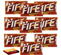 Fire Cinnamon Chewing Gum 39g with Gift Box (V) - Bold & Spicy Flavour Sugar-Free Gum Pack - Dty (9 x Pack)