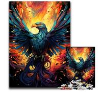 Fire Colored Phoenix 1000 Piece Puzzle Puzzles for Adults for Teenagers & Family Fun DIY Brain Teaser Game Gift 1000 PCS(75x50cm)