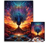 Fire Colored Phoenix 1000 Pieces Puzzle Gifts Difficult Puzzles for Adults Educational Brain Teaser, Artistic Home & Office Decor, Age 1000 PCS(38x26cm)