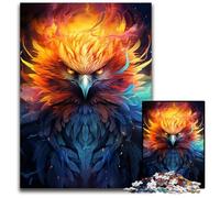 Fire Colored Phoenix 1000 Pieces Puzzles for Adults Jigsaw Puzzles for Adults for Teenagers, Family Game Night, BrainChallenging Gift Idea 1000 PCS(75x50cm)