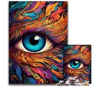 Fire Colored Phoenix Eyes Jigsaw Puzzle 1000 Pieces Puzzles for Adults Challenging Brain Teaser Relaxing Toy for Teenagers 1000 PCS(75x50cm)