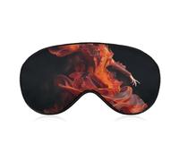 Fire Dancer Eye Mask, Side Sleeping Mask Light Blindfold Sleeping Mask Nose Pad and Elastic Band for Children Women and Men