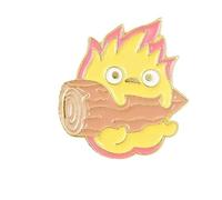 Fire Demon Calcifer Enamel Pin Badge - Magic Fire Elf Shirt & Jacket