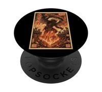 Fire Demon Flames Japanese Ukiyo-e Warriors Epic PopSockets Adhesive PopGrip