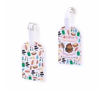 Fire Demon Inspire Baggage Tag Animation Lover Gift Kawaii Japanese Anime Characters Suitcase ID Tag (Calbed-taguk)