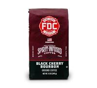 Fire Department Coffee - Black Cherry Bourbon Coffee - Gives Back to Firefighters - Premium Bourbon Infused Ground Coffee - Medium Roast - Non-Alcoholic - Roasted in the USA - Veteran Owned - 12 oz