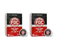 Fire Department Coffee - Returns Firefighters - Dark Roasted Coffee Pods - Strong and Strong - Roasted in the USA - Veteran Owned - 24 Individual Capsules