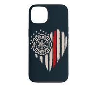 Fire Department Fireman Heart Firefighter Case for iPhone 13
