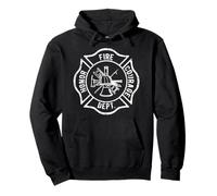 Fire Department Logo Fireman Uniform Gear Firefighter Symbol Pullover Hoodie
