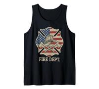 Fire Department Tshirt Logo Uniform Fireman Firefighter Tank Top