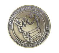Fire Desk Coin - the Fire of Coin | Appreciation Morale Booster Coin | Hilarious Challenging Humor Coin | Fire Decoration for Competitions, Reward and Appreciation