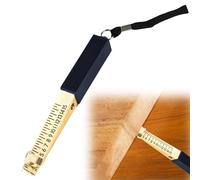 Fire Door Gap Gauge Checker Tool,Metal Fire Door Gap Gauge,Door Gap Measuring Tool,Golden Door Undercut Measure for Measure Fire Door Clearance,House Inspection,Thickness Measurement