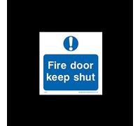 Fire Door keep shut Sticker/Self Adhesive Sign - Fire Exit, Gangway, Emergency, Route - (FPR25)