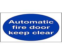 Fire Door & Mandatory- Automatic Fire Door Keep Clear - 150 X 150mm