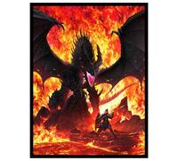 (Fire Dragon) - 100ct Textured Matte TCG/MTG Card Art Sleeves