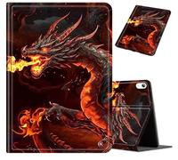 Fire Dragon iPad Air 11 Inch Case - 2024/2022/2020, Shockproof Kickstand Cover with Auto Sleep/Wake