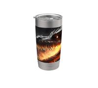 Fire Dragon Mystical Creature fire Dragon Fantasy Stainless Steel Insulated Tumbler